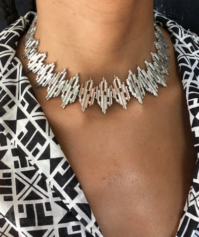 KC Vintage Trifari Brutalist Choker - FAIRLIGHT NYC