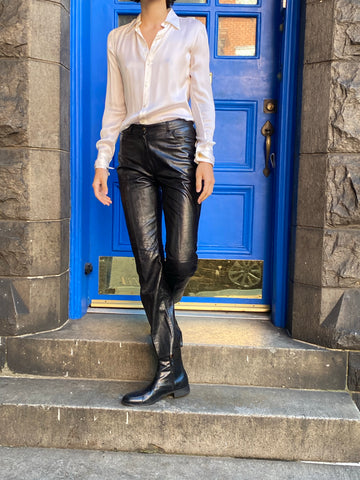 Vintage Christian Dior Leather Pants
